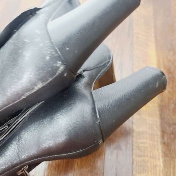 Steve Madden Janicee Black Double Zipper Ankle Boot 7.5 M - Picture 3 of 16